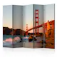 Rumsavdelare Skärmvägg Arkiio Golden Gate Bridge Sunset San Francisco II 225x172 cm