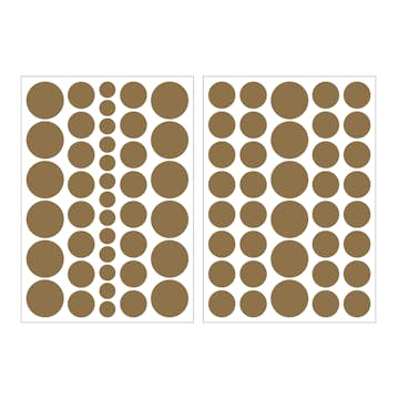 Väggklistermärke Art for the Home Prickar Guld