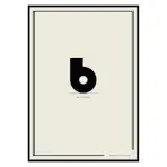 Poster Gallerix B As In Bold