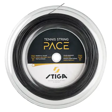 Tennissträng Stiga Sports Pace 220 M Reel Graphite 1,30mm