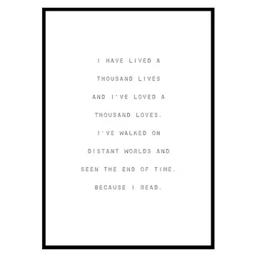 Poster Gallerix Because I Read