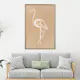 Poster Artgeist Affisch White Flamingo