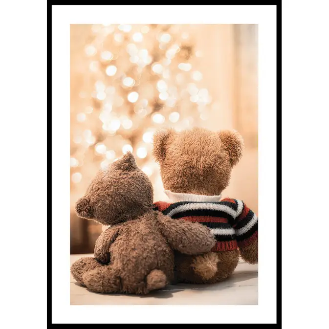 Poster Gallerix Teddy Bears By Christmas
