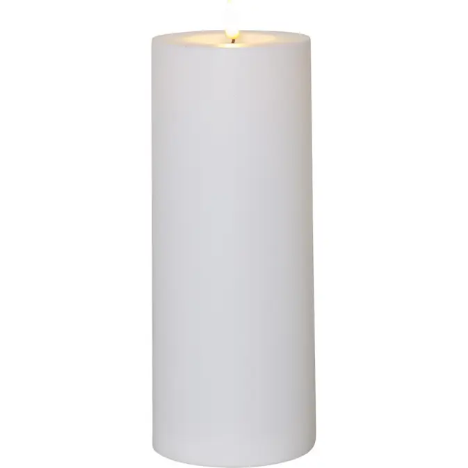 LED-Ljus Star Trading Flamme Rak Vit