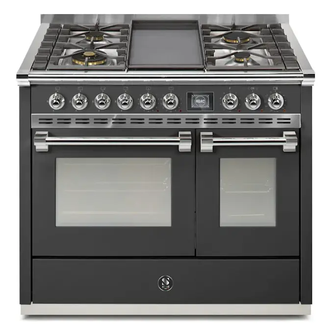 Gasolspis Steel Ascot Combi-Steam Svart 100 cm med BBQ och Ångfunktion