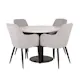 Matgrupp Venture Home Roxanna Vit Bord med 4 Corina Stolar