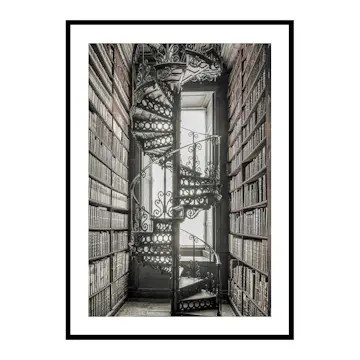 Poster Gallerix Books And Staircase