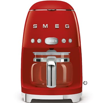Kaffebryggare Smeg DCF02RDEU Retro Röd 50-talsstil