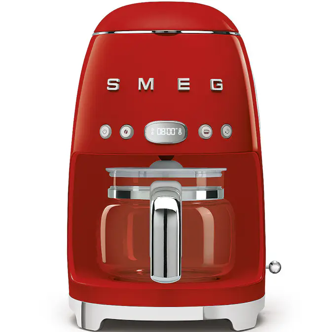 Kaffebryggare Smeg DCF02RDEU Retro Röd 50-talsstil