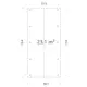 Carport Palmako Robert 23,1 m2
