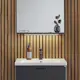 Underbelysning Hafa Store 430 Matt Aluminium Badrumslampa