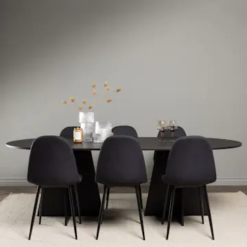 Matgrupp Venture Home Bootcut Oval med 6 Polar Stolar