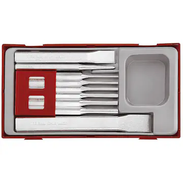 Mejsel-/dorn-/körnare sats 9 delar Teng Tools TTPC09