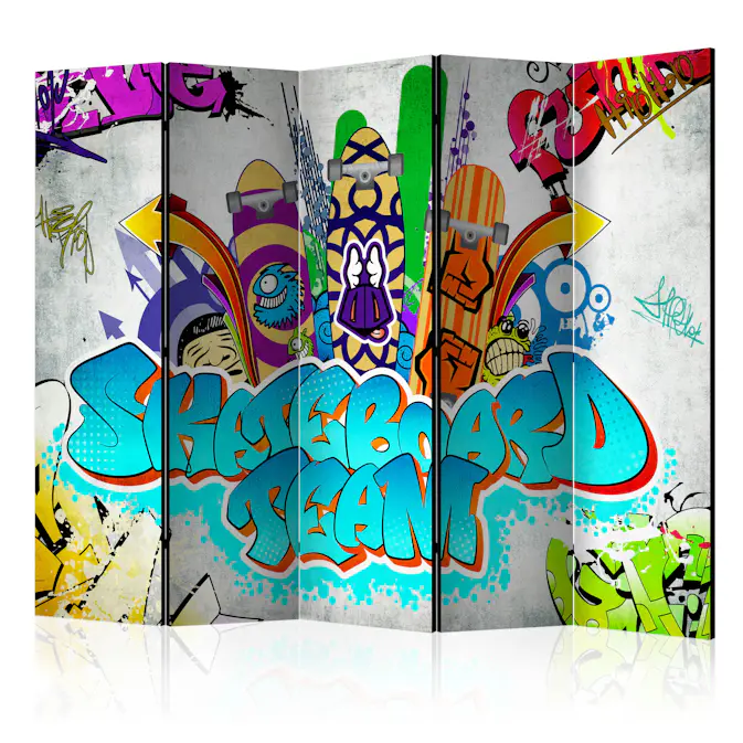 Rumsavdelare Skärmvägg Arkiio Skateboard Team II 225x172 cm