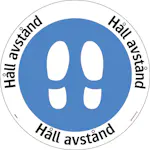Golvdekal Systemtext Håll Avstånd 410mm