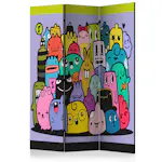 Rumsavdelare Skärmvägg Arkiio Monsters From 3rd C Grade 135x172 cm