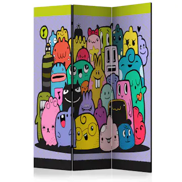 Rumsavdelare Skärmvägg Arkiio Monsters From 3rd C Grade 135x172 cm