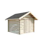 Vedbod Luoman Lillevilla Halti 5,8 m² Vedförvarings/Förrådsbyggsats i Lösvirke