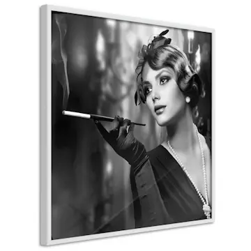 Poster Artgeist Affisch Lady with Cigarette