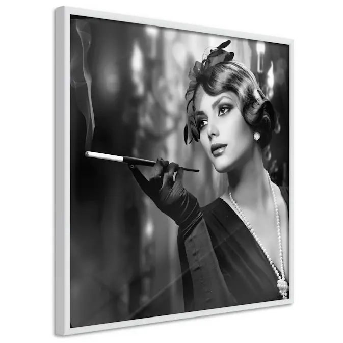 Poster Artgeist Affisch Lady with Cigarette