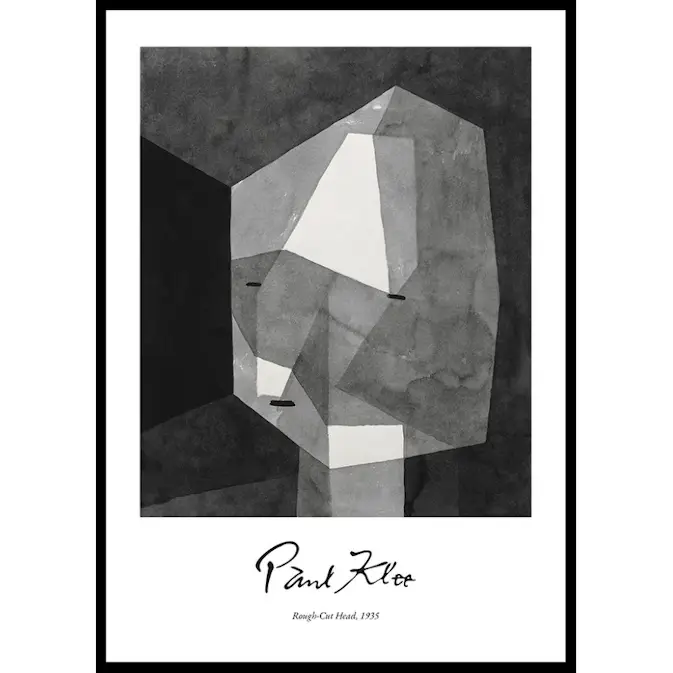 Poster Gallerix Rough-Cut Head By Paul Klee