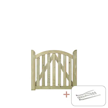 Enkelgrind PLUS Ligno inkl. Beslag Vänster