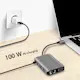 USB-C-Dockningsstation LogiLink 7-i-1 HDMI/VGA/RJ45/USB-C 100W PD