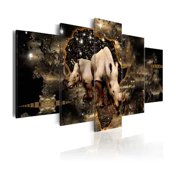 Tavla Arkiio Golden Rhino