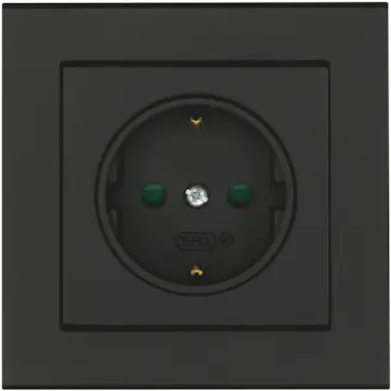 Vägguttag Malmbergs Optima 1-V Mj Skruvlös