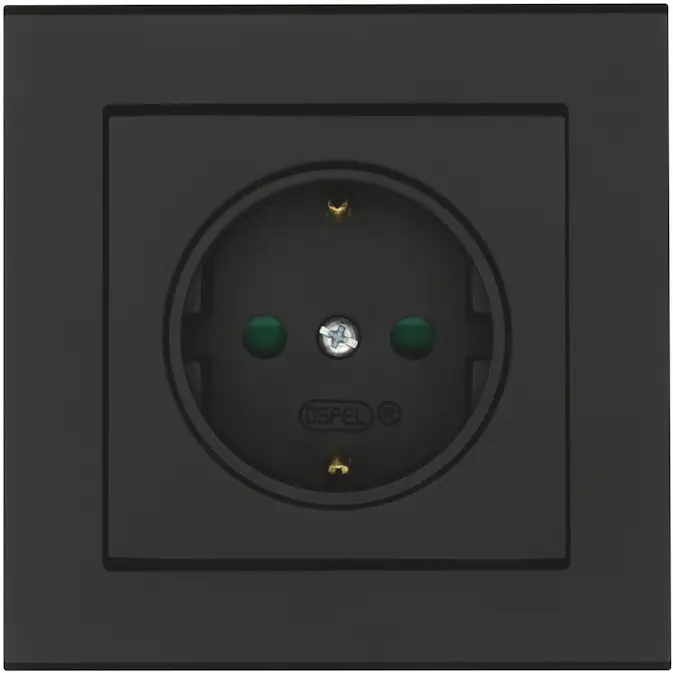 Vägguttag Malmbergs Optima 1-V Mj Skruvlös