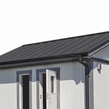 Plåttak/Plåtsats Vibostugan Njuta Svart Funkis 20 m2