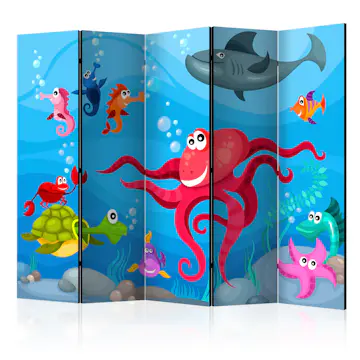 Rumsavdelare Skärmvägg Arkiio Octopus And Shark II 225x172 cm