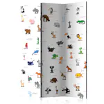 Rumsavdelare Skärmvägg Arkiio Animals For Children 135x172 cm