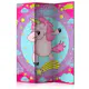 Rumsavdelare Skärmvägg Arkiio Dancing Unicorn 135x172 cm
