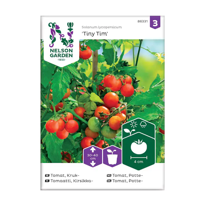 Frö Tomat Nelson Garden Tiny Tim