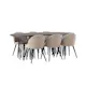 Matbord furniture/fashion Stone med 6 Velvet Stitches Stolar