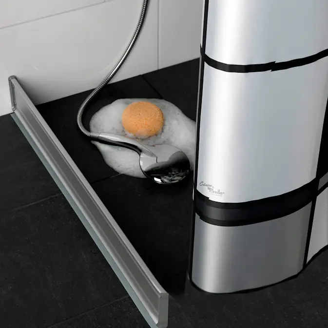 Duschsarg Leif Arvidsson 175 cm Rak Ink. Väggfäste