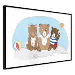 Poster Artgeist Affisch Teddy Bears on the Beach