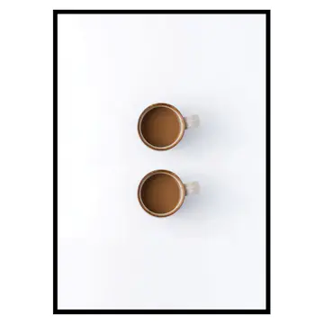 Poster Gallerix Two Cups Of Coffee