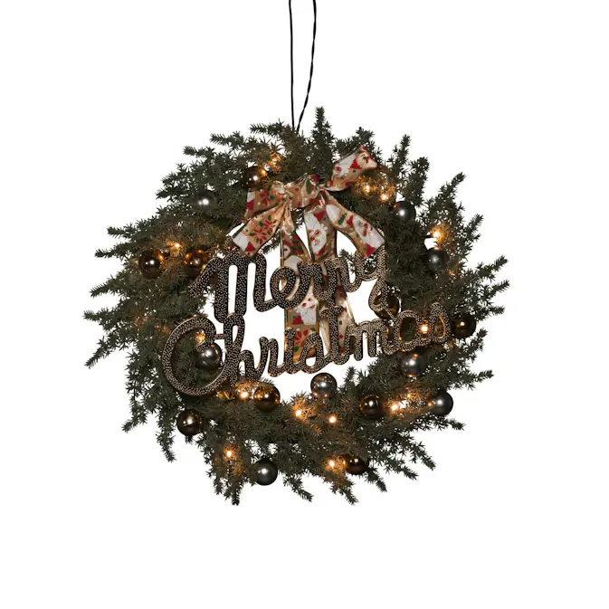 Grankrans Gnosjö Konstsmide B/O 40 cm 25 LED