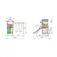 Lektorn Jungle Gym House inkl. Swing Modul X'tra och rutschkana
