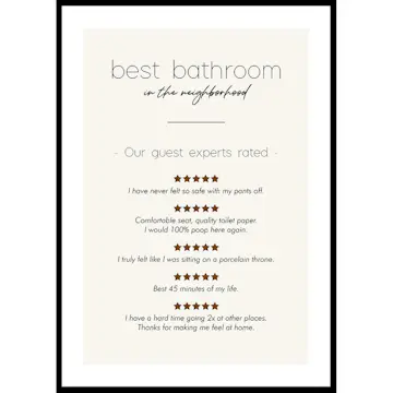 Poster Gallerix Best Bathroom