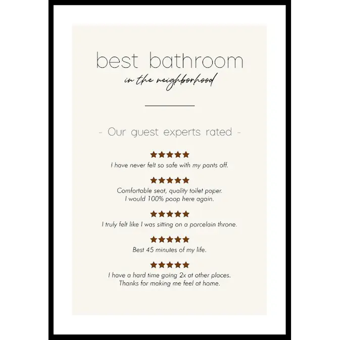 Poster Gallerix Best Bathroom