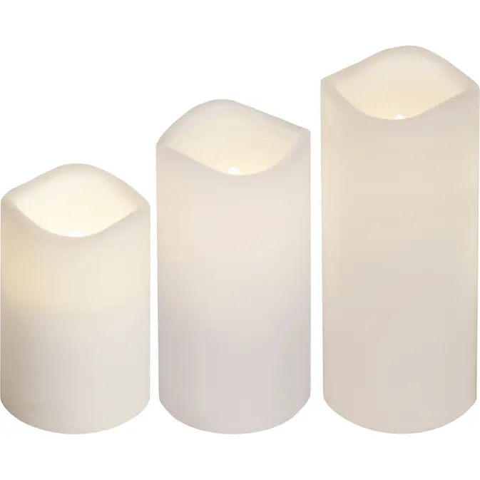 Blockljus Star Trading Paul LED 3-pack