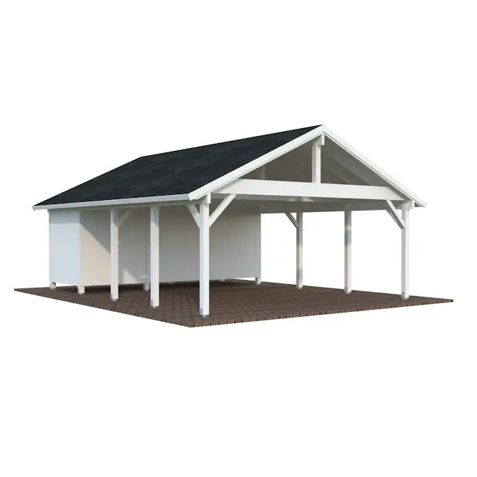 Carport Palmako Robert 40,6 m2 med Förråd