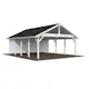 Carport Palmako Robert 40,6 m2 med Förråd
