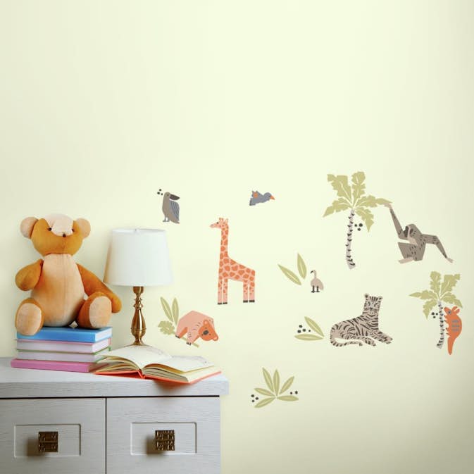 Väggdekor RoomMates Jungle Animals