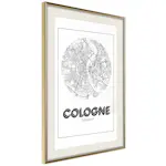 Poster Artgeist Affisch Retro Cologne