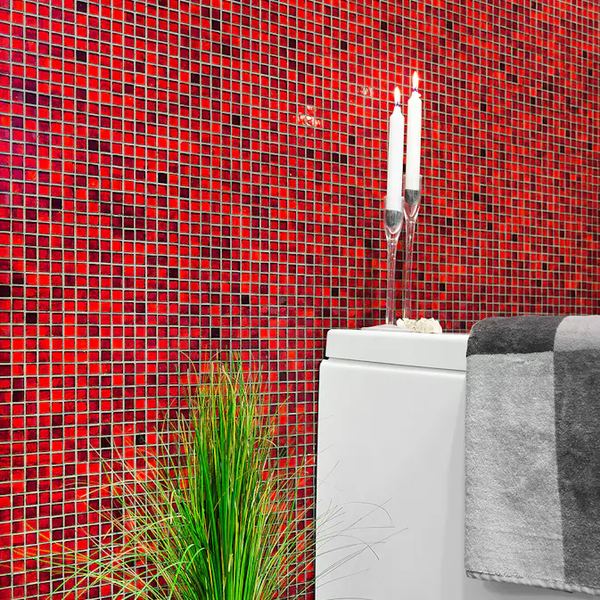 Mosaik Konradssons Sicis Crimson 1,5x1,5 cm