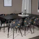 Matgrupp Venture Home Silvia med 6 Valentina Stolar Polyestertyg